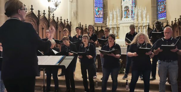 Concert chorale eglise chaumousey 2024 avec Coup de Choeur de Golbey