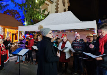 Chorale coup de Choeur à l'inauguration du marché de Noël de Golbey