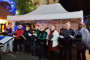 Chorale coup de Choeur à l'inauguration du marché de Noël de Golbey