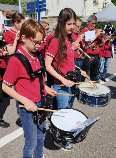 L'orchestre d'harmonie à la foire aux beignets râpés 2025 à Golbey