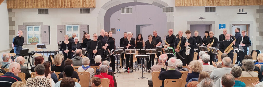 L'orchestre d'harmonie de Golbey en représentation à Jeuxey pour le concert de Printemps